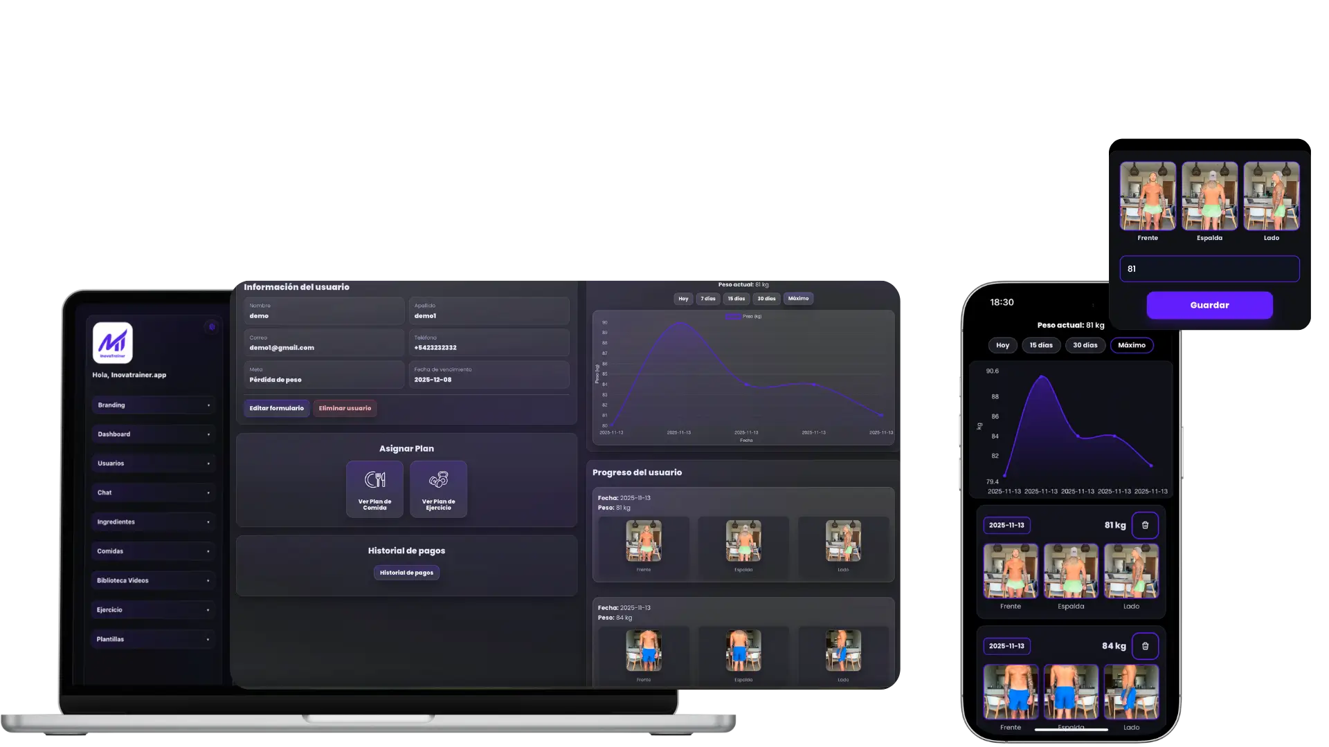 Seguimiento dinámico del progreso