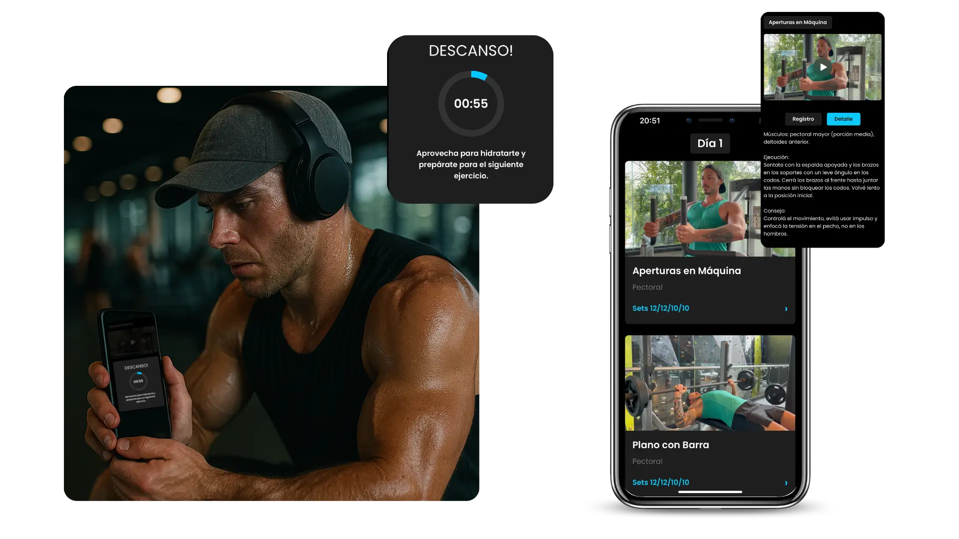 Entrenamientos dentro de la app